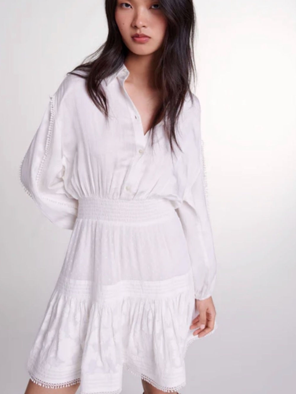 Maje White Mini Dress